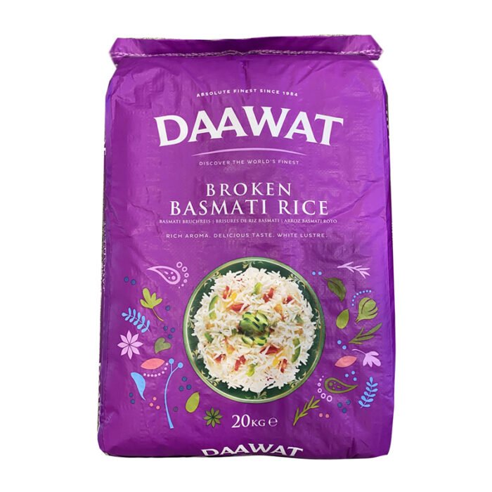 Daawat Broken Basmati Rice, 20 Kg - Image 1
